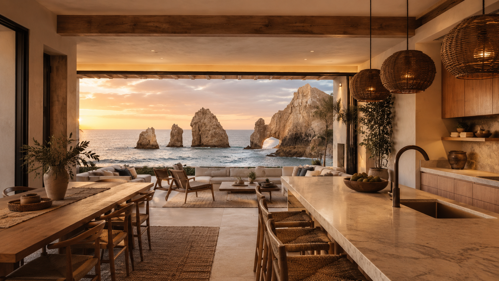 Coastal interior opening to the Baja shoreline